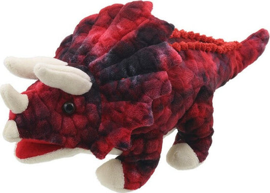 Baby Dinos Puppet: Triceratops (Red)